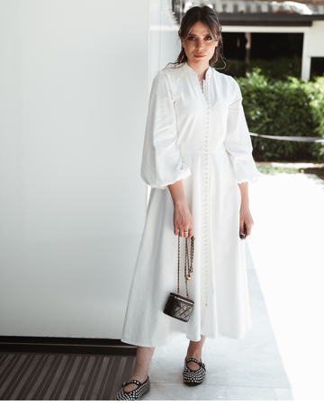 GÖKNUR ARSLAN SWAN DRESS
