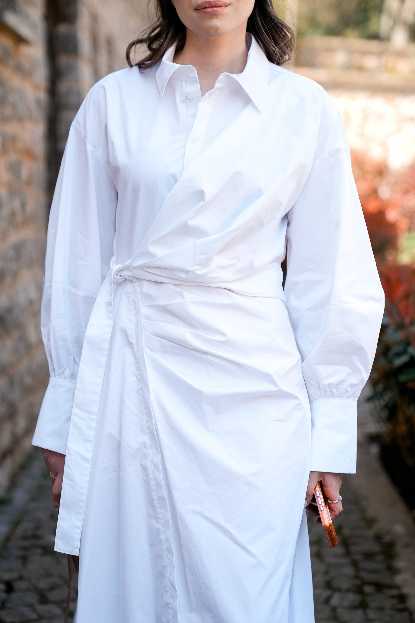 GÖKNUR ARSLAN WHİTE LADY DRESS