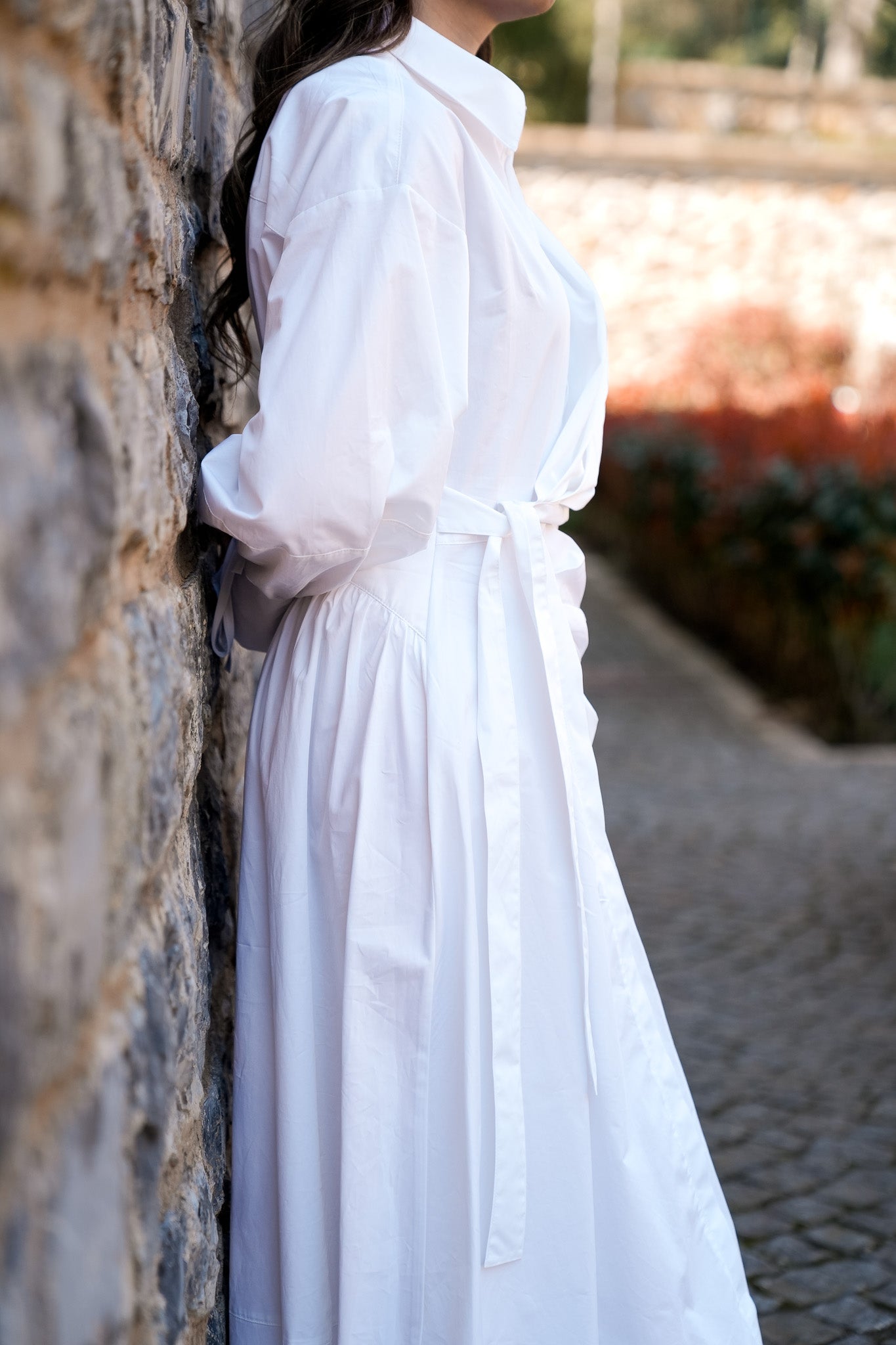 GÖKNUR ARSLAN WHİTE LADY DRESS